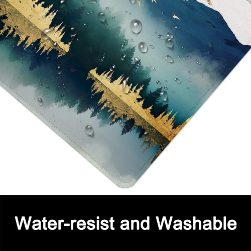 Mouse Pad with Non-Slip Rubber Base, Stitched Edge, Premium-Textured, Waterproof Gaming Mouse Pad for Wireless Mouse, Computers, Laptop, Office,