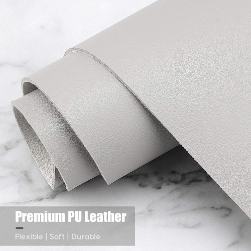 Desk Pad, 35.5' x 17' PU Leather Desk Mat, M Extended Mouse Pad, Waterproof Desk Blotter Protector, Ultra Thin Large Laptop Keyboard Mat, Non-Slip