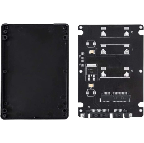 2.5 Inch SATA to mSATA SSD Enclosure Converter Internal/External Adapter