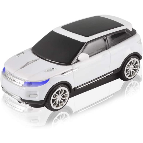 Car Mouse Wireless 2.4GHz Cool Sport SUV Car Shape Mouse Optical Mice with Adjustable DPI 1600 with USB Receiver Suitable for PC/Computer/Laptop