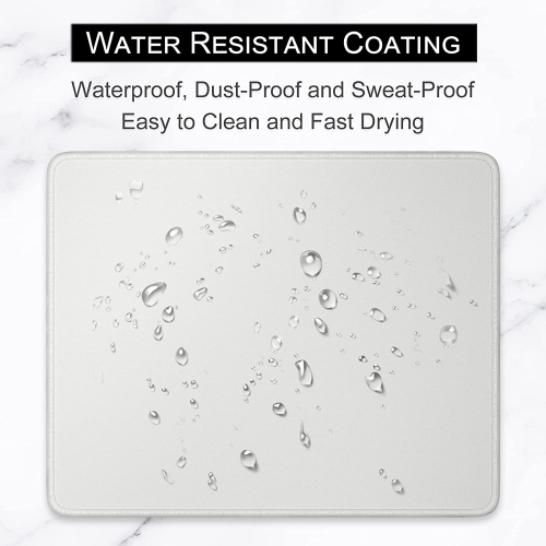 Mouse Pad, Premium-Textured Square Mousepad 10.2 x 8.3 Inch, Stitched Edge Anti-Slip Waterproof Rubber Mouse Mat, Pretty Cute Mouse Pad for Office