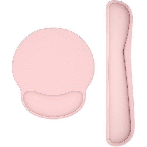 DOLAER  Keyboard Wrist Rest And Mouse Pad \w Wrist Support, Memory Foam Wrist Rests for Keyboard And Mouse Set, Ergonomic Wrist Pad \w Non Slip Base Great colour and the foam is soft yet firm