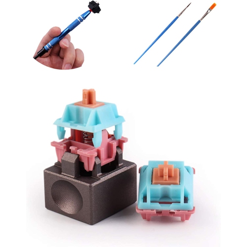 DOLAER  Metal Switch Opener Lubrication Kit Mechanical Keyboard Keycaps Aluminum Alloy Opener Instantly for Cherry Mx Switches