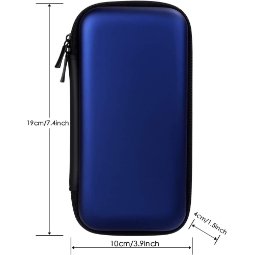 Universal Pouch Travel Power Bank Carrying Case Hard Shockproof Protective EVA Cover Battery Pack USB Cable Organizer Earbuds Sleeve Electronics Bag