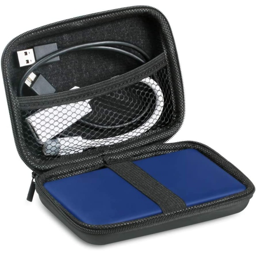 Hard Drive Case 2 Pack, 2.5 Inch Shockproof and Waterproof Hard Drive Bag, Multi-Function Storage Carrying Universal Travel Case for Small