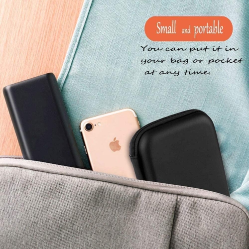 Hard Drive Case 2 Pack, 2.5 Inch Shockproof and Waterproof Hard Drive Bag, Multi-Function Storage Carrying Universal Travel Case for Small