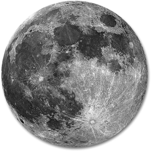 DOLAER  Earth Moon Customized Round Mouse Pad 7.8'x7.8' Inch In Grey