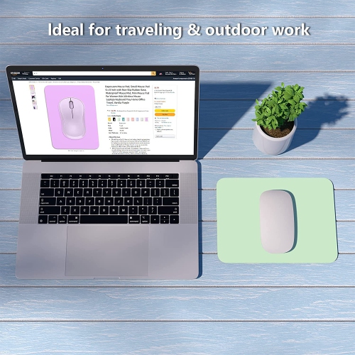 Mouse Pad, Small Mouse Pad 6 x 8 Inch with Non-Slip Rubber Base, Waterproof Mouse Mat, Mini Mouse Pad for Women Kids Men Wireless Mouse Laptops