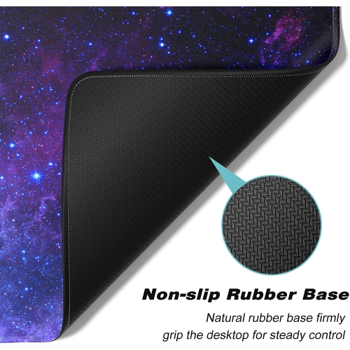 Extended Large Mouse Pad, XXL Gaming Desk Pad 31.5 x 15.7 Inch, Big Computer Keyboard Mousepad, Waterproof Mouse Mat with Stitched Edges and Non-Slip