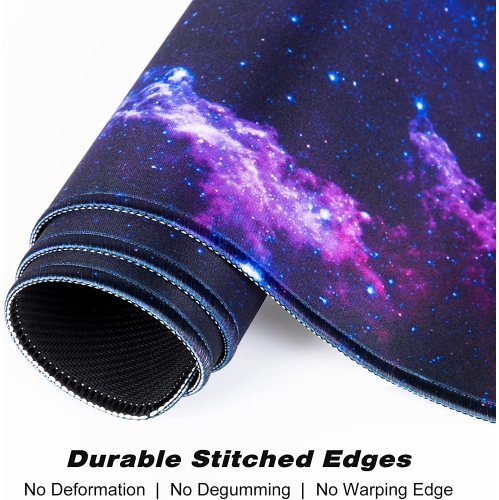 Extended Large Mouse Pad, XXL Gaming Desk Pad 31.5 x 15.7 Inch, Big Computer Keyboard Mousepad, Waterproof Mouse Mat with Stitched Edges and Non-Slip