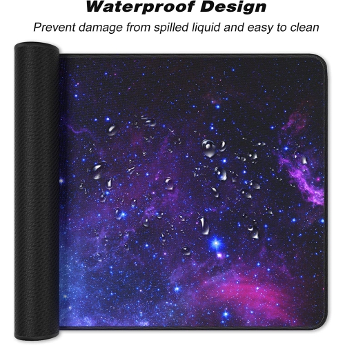 Extended Large Mouse Pad, XXL Gaming Desk Pad 31.5 x 15.7 Inch, Big Computer Keyboard Mousepad, Waterproof Mouse Mat with Stitched Edges and Non-Slip