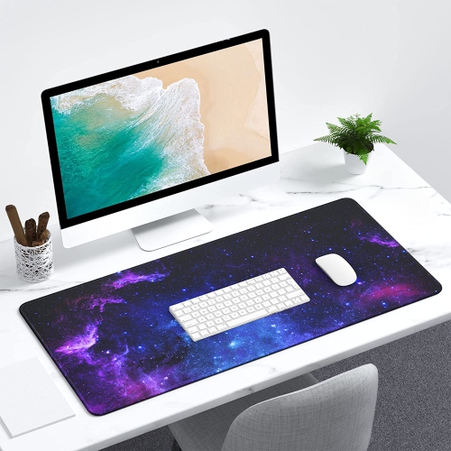 Extended Large Mouse Pad, XXL Gaming Desk Pad 31.5 x 15.7 Inch, Big Computer Keyboard Mousepad, Waterproof Mouse Mat with Stitched Edges and Non-Slip