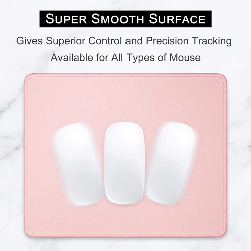 Mouse Pad, Premium-Textured Square Mousepad 10.2 x 8.3 Inch, Stitched Edge Anti-Slip Waterproof Rubber Mouse Mat, Pretty Cute Mouse Pad for Office