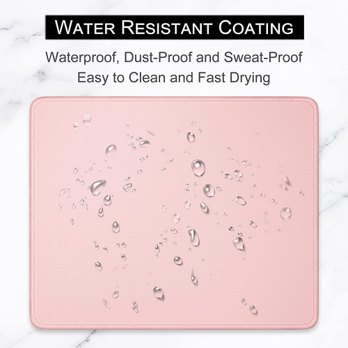 Mouse Pad, Premium-Textured Square Mousepad 10.2 x 8.3 Inch, Stitched Edge Anti-Slip Waterproof Rubber Mouse Mat, Pretty Cute Mouse Pad for Office