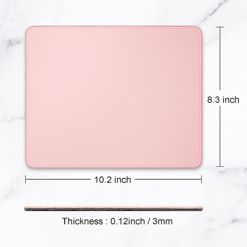 Mouse Pad, Premium-Textured Square Mousepad 10.2 x 8.3 Inch, Stitched Edge Anti-Slip Waterproof Rubber Mouse Mat, Pretty Cute Mouse Pad for Office
