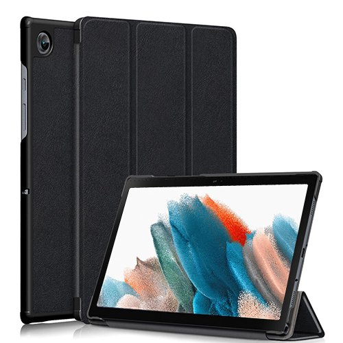 SuperShieldCases Slim Case for Samsung Galaxy Tab A8 10.5 Case 2021 Model Lightweight Trifold TPU Folio Stand Cover, Full Protective Shockproof Cover