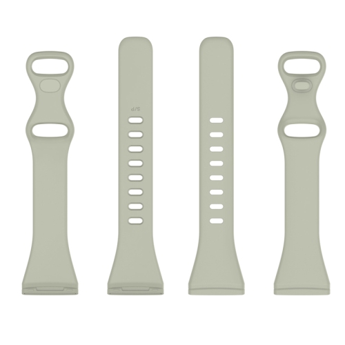 StrapsCo Slim Silicone Rubber Band Strap for Fitbit Sense - Medium-Long - Grey