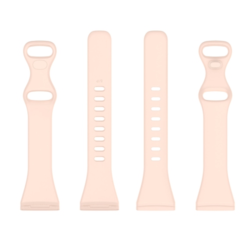 StrapsCo Slim Silicone Rubber Band Strap for Fitbit Sense - Short-Medium - Pink