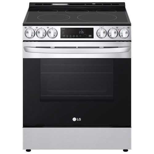 Open Box - LG 30" 6.3 Cu. Ft. Electric Air Fry Range -Stainless Steel -Scratch & Dent