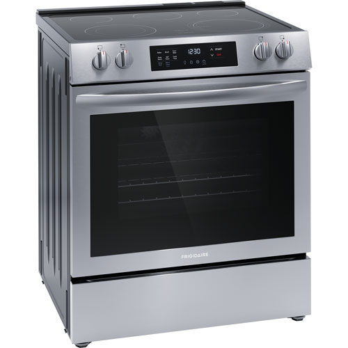 Frigidaire 30" 5.3 Cu. Ft. Fan Convection Slide in Range (FCFE308CAS) - Stainless Steel