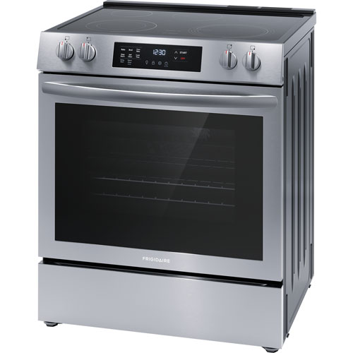 Frigidaire 30" 5.3 Cu. Ft. Fan Convection Slide in Range (FCFE308CAS) - Stainless Steel