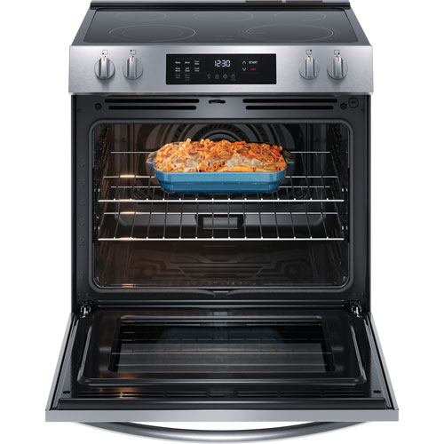 Frigidaire 30" 5.3 Cu. Ft. Fan Convection Slide in Range (FCFE308CAS) - Stainless Steel