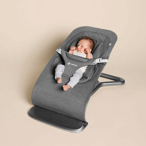 Siège sauteur 3-en-1 Evolve d'Ergobaby - Gris anthracite