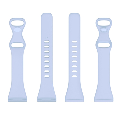 StrapsCo Bracelet en Caoutchouc de Silicone mince pour Fitbit Versa 3 - Court-Moyen - Bleu Sommeil