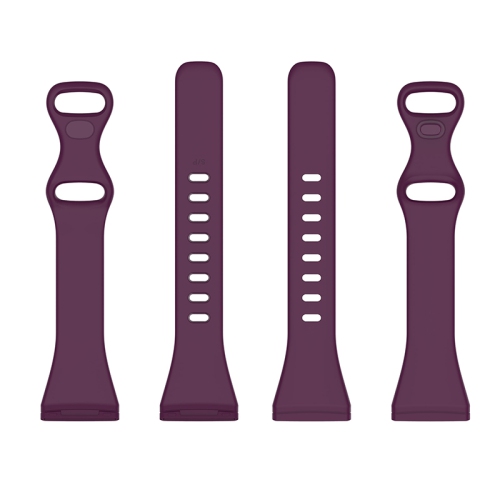 StrapsCo Slim Silicone Rubber Band Strap for Fitbit Versa 3 - Short-Medium - Purple