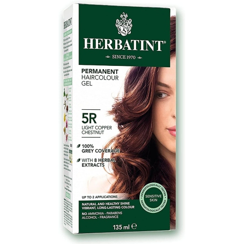 BioForce - HERBATINT- PERMANENT HAIR COLOUR, R5 LIGHT COPPER CHESTNUT, 135 ML