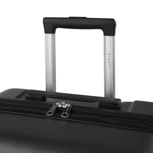 Bugatti - Mecca Hardside Carry-on Luggage with Expansion - Black