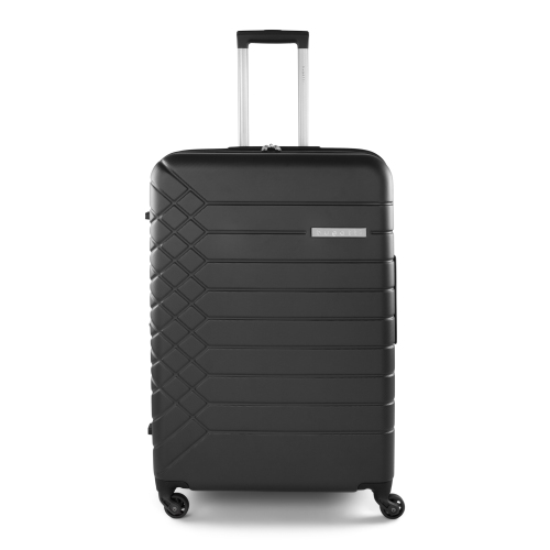 Grande valise rigide avec extension Mecca de Bugatti - Noir