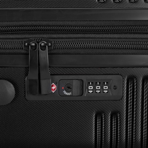 Bugatti - Nashville Hardside Medium Luggage with TSA Lock - Black