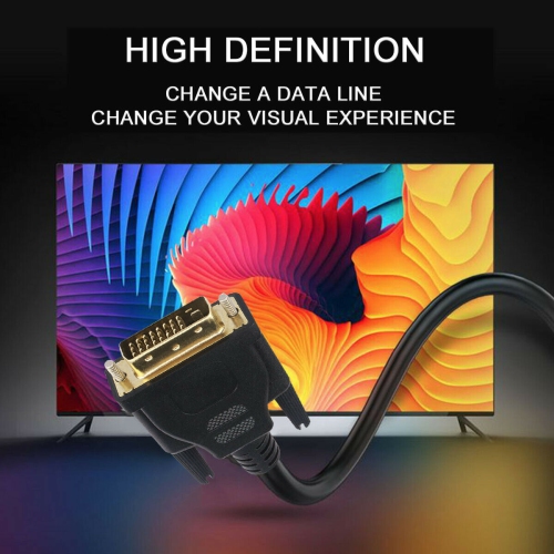 DVI to DVI Cable Male DVI-D for LCD Monitor Computer PC Projector DVD Cord Lead