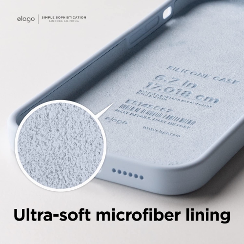 elago Compatible with iPhone 14 Pro Case, Liquid Silicone Case, Full Body Protective Cover, Shockproof, Slim Phone Case, Anti-Scratch Soft Microfiber