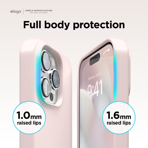 elago Compatible with iPhone 14 Pro Max Case, Liquid Silicone Case, Full Body Protective Cover, Shockproof, Slim Phone Case, Anti-Scratch Soft