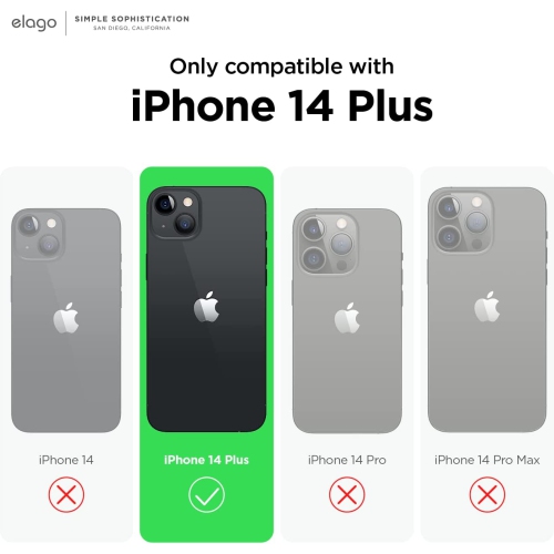 elago Compatible with iPhone 14 Max Case, Liquid Silicone Case, Full Body Protective Cover, Shockproof, Slim Phone Case, Anti-Scratch Soft Microfiber