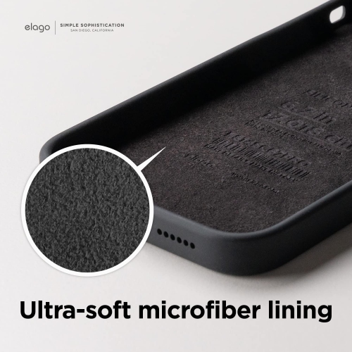 elago Compatible with iPhone 14 Max Case, Liquid Silicone Case, Full Body Protective Cover, Shockproof, Slim Phone Case, Anti-Scratch Soft Microfiber