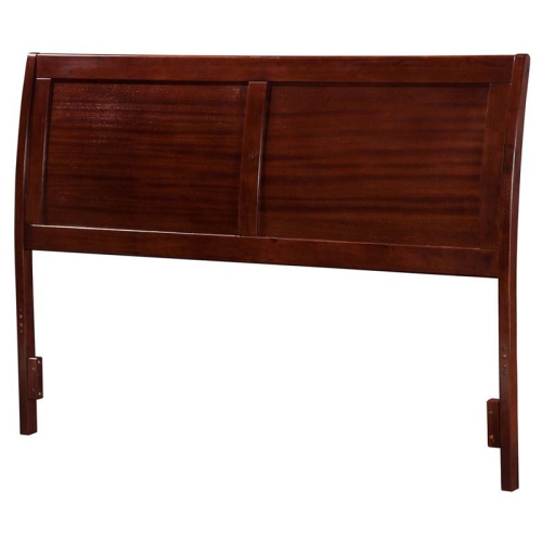 LEO & LACEY  King Sleigh Headboard In Walnut