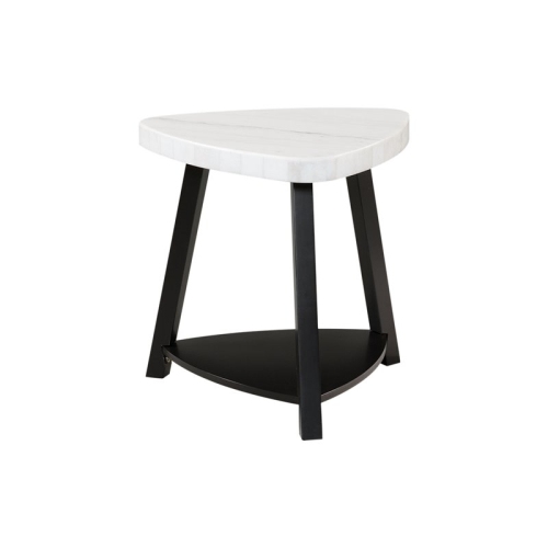 PICKET HOUSE  Furnishings Lena White Marble Top End Table