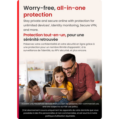McAfee+ Premium Family - Appareils illimités - 1 an - Téléchargement numérique