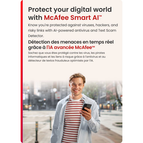 McAfee Mobile Security (Android/iOS) - 1 Device - 1 Year - Digital Download