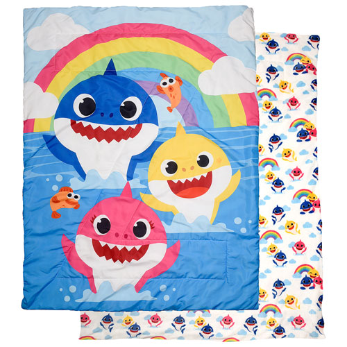 Ensemble literie 2 pièces Nickelodeon Baby Shark pour enfants - Multicolore