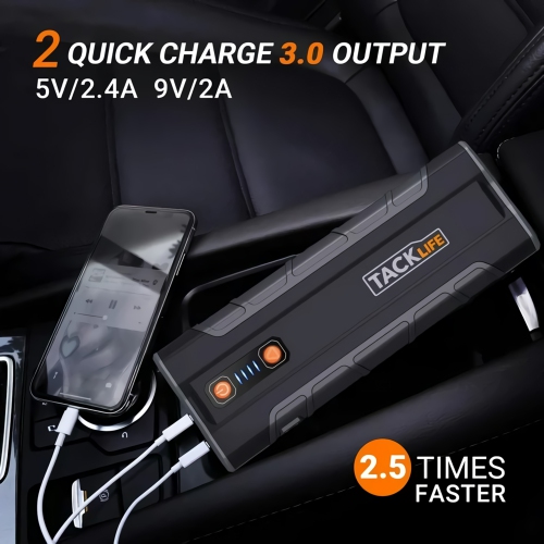 Tacklife T8 MAX 1000A Peak 20000mAh 12V Jump Starter Power Bank