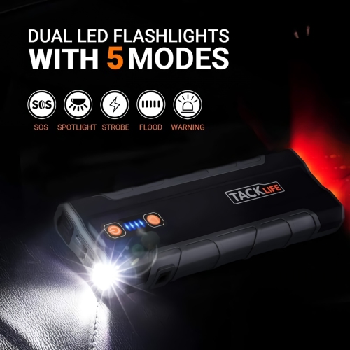 Tacklife T8 MAX 1000A Peak 20000mAh 12V Jump Starter Power Bank