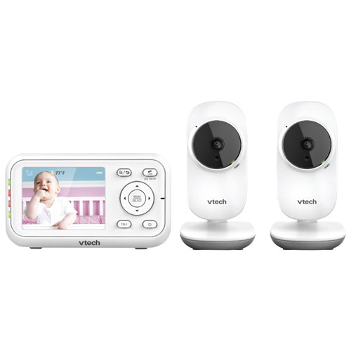 Vtech 2.8" Video Baby Monitor with 2 Cameras, Night Vision & Two-Way Communication