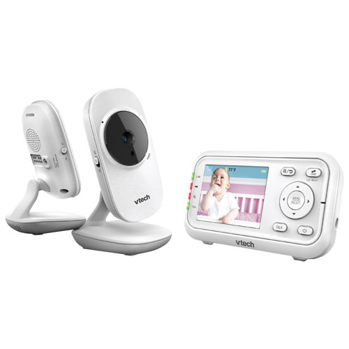 Vtech 2.8" Video Baby Monitor with 2 Cameras, Night Vision & Two-Way Communication (VM3252-2)
