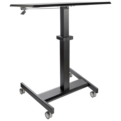 StarTech 24"W Ergonomic Height Adjustable Mobile Sit-Stand Desk