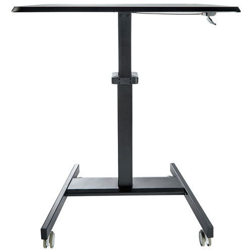 StarTech 24"W Ergonomic Height Adjustable Mobile Sit-Stand Desk