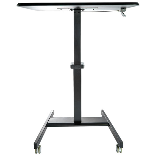 StarTech 24"W Ergonomic Height Adjustable Mobile Sit-Stand Desk